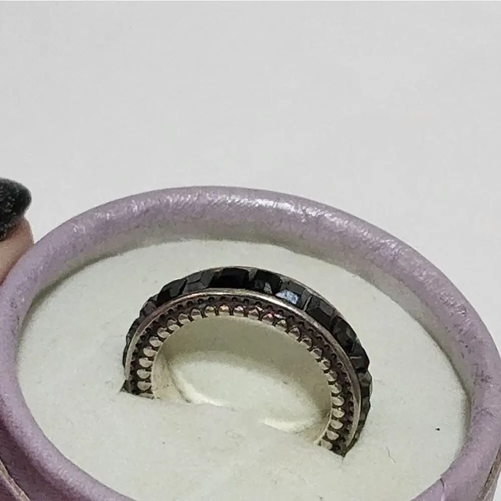 Brighton black Spectrum crystal‎ ring size 7